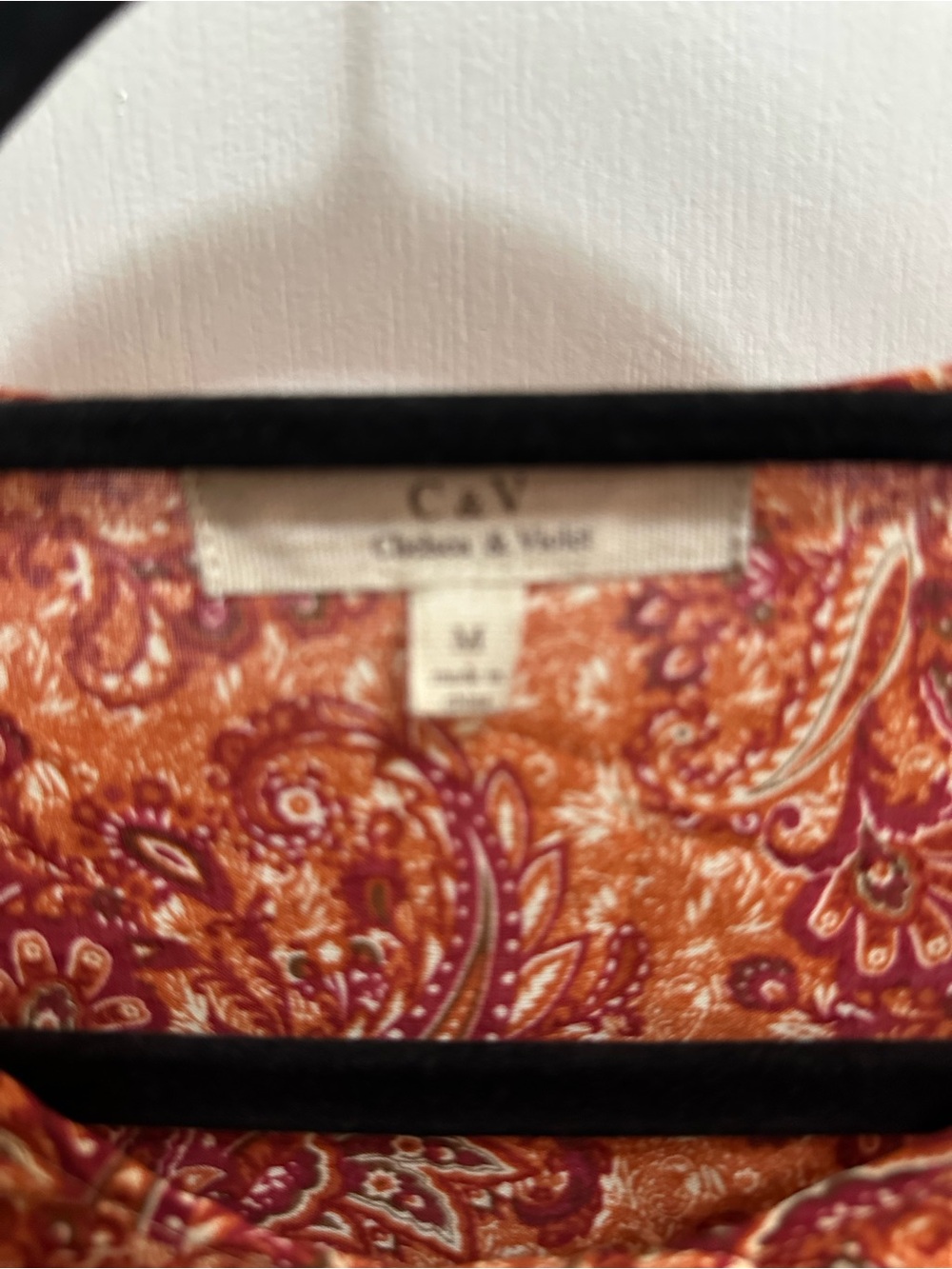 Chelsea & Violet Paisley Maxi Dress in Rust and Burgundy - Picture 3 of 3
